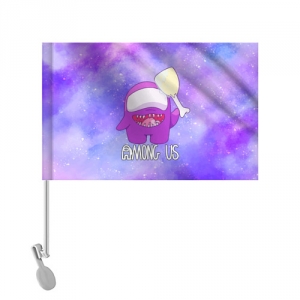 Car flag Among us Imposter Purple Idolstore - Merchandise and Collectibles Merchandise, Toys and Collectibles