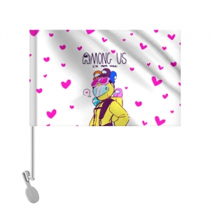 Mom Now Car flag Among Us White Heart emoji Idolstore - Merchandise and Collectibles Merchandise, Toys and Collectibles