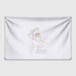 Spaceman Banner flag Among Us Crewmates Idolstore - Merchandise and Collectibles Merchandise, Toys and Collectibles