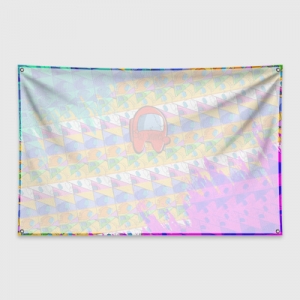 Banner flag Among Us Pattern Colored Idolstore - Merchandise and Collectibles Merchandise, Toys and Collectibles