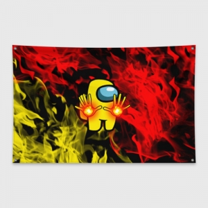 Merchandise Fire Mage Banner Flag Among Us Flames