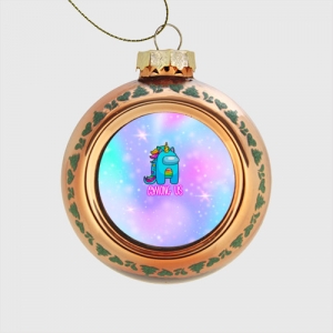 Among us Glass christmas bauble Rainbow Unicorn Idolstore - Merchandise and Collectibles Merchandise, Toys and Collectibles 2