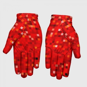 Red pixel Gloves Among Us 8bit Idolstore - Merchandise and Collectibles Merchandise, Toys and Collectibles