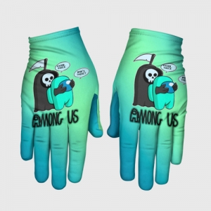 Buy gloves among us death behind cyan - product collection