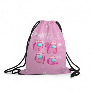 Merchandise Pink Sack Backpack Among Us Egg Head