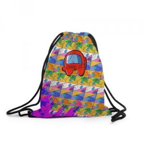 Merchandise Sack Backpack Among Us Pattern Colored