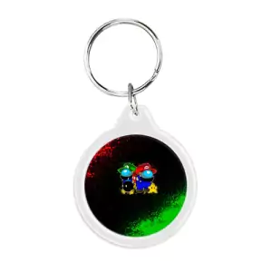Buy round keychain among us mario luigi - product collection