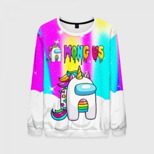 Merch Rainbow Men'S Sweatshirt Unicorn Among Us