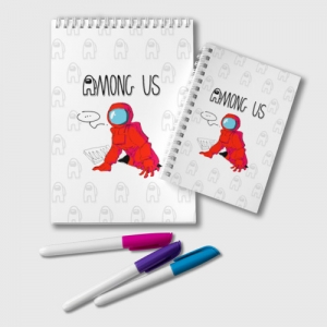 Merch Red Crewmate Notepad Among Us