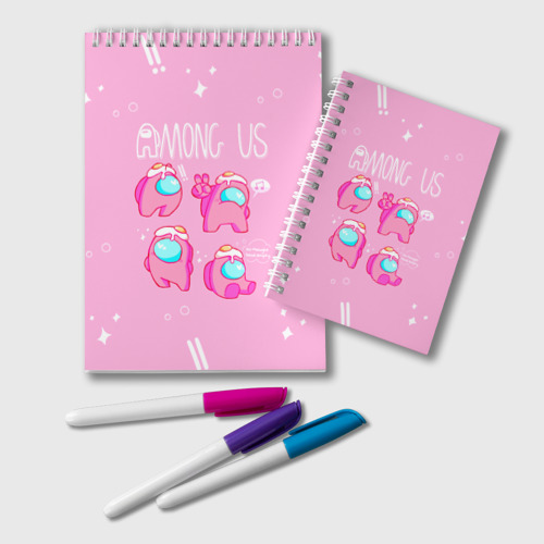 Pink Sketchbook Among Us Egg Head - Idolstore - Merchandise