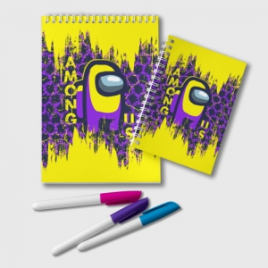 Purple Notepad Among us Yellow Idolstore - Merchandise and Collectibles Merchandise, Toys and Collectibles 2