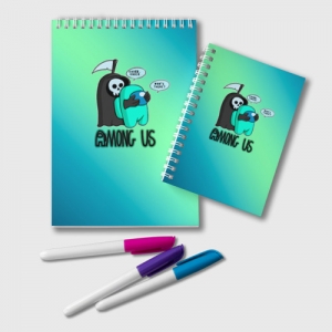 Notepad Among Us Death behind Cyan Idolstore - Merchandise and Collectibles Merchandise, Toys and Collectibles 2