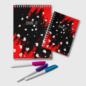 Collectibles Notepad Among Us Blood Black