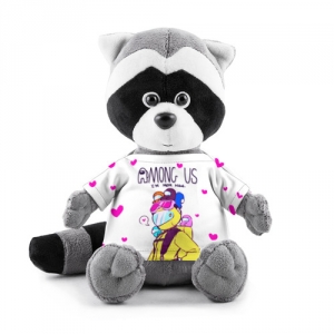 Buy mom now plush raccoon among us white heart emoji - product collection