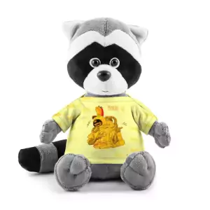 Buy plush raccoon among us yellow imposter pointing - product collection