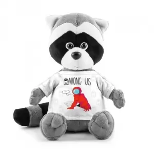 Buy red crewmate plush raccoon among us - product collection
