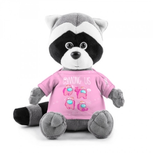 Merchandise Pink Plush Raccoon Among Us Egg Head