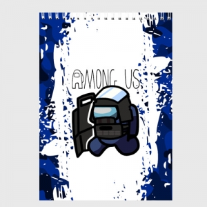 Sketchbook Swat Among Us White blue Idolstore - Merchandise and Collectibles Merchandise, Toys and Collectibles 2
