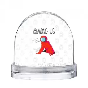 Buy red crewmate snow globe among us - product collection