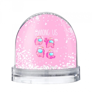 Buy pink snow globe among us egg head - product collection