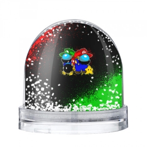 Collectibles Snow Globe Among Us Mario Luigi