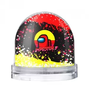 Buy snow globe among us impostor red yellow - product collection