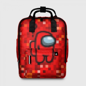 Buy red pixel women's backpack among us 8bit - product collection