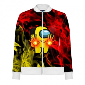 Collectibles Fire Mage Track Jacket Among Us Flames
