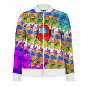 Collectibles Track Jacket Among Us Pattern Colored
