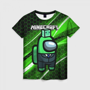 Merchandise Women'S T-Shirt Among Us Х Minecraft