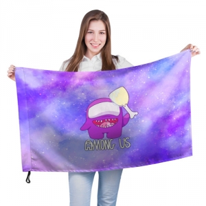 Merch Large Flag Among Us Imposter Purple