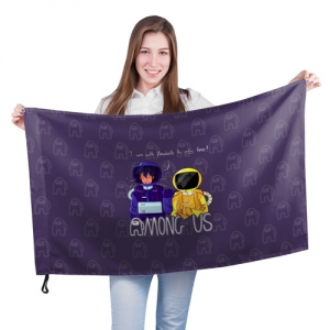 Large flag Mates Among us Purple Idolstore - Merchandise and Collectibles Merchandise, Toys and Collectibles 2