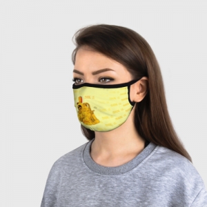 Face mask Among Us Yellow Imposter Pointing Idolstore - Merchandise and Collectibles Merchandise, Toys and Collectibles
