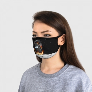 Black Face mask Among Us fire Idolstore - Merchandise and Collectibles Merchandise, Toys and Collectibles