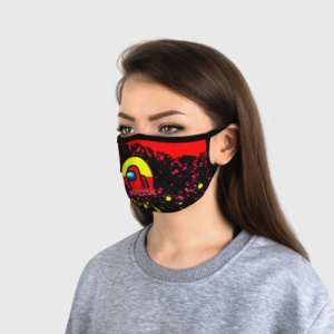 Face mask Among Us Impostor Red Yellow Idolstore - Merchandise and Collectibles Merchandise, Toys and Collectibles