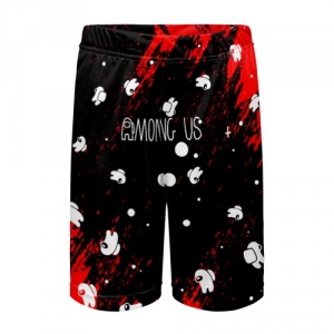 Buy kids shorts among us blood black - product collection