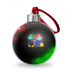 Merch Christmas Tree Ball Among Us Mario Luigi