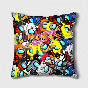 Merch Cushion Naruto X Among Us Crossover Pillow
