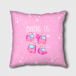Merch Pink Cushion Among Us Egg Head Pillow