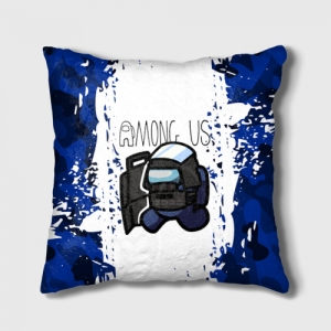 Merchandise Cushion Swat Among Us White Blue Pillow
