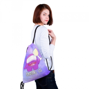 Sack backpack Among us Imposter Purple Idolstore - Merchandise and Collectibles Merchandise, Toys and Collectibles