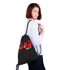 Sack backpack Among us Sus Red Imposter Black Idolstore - Merchandise and Collectibles Merchandise, Toys and Collectibles