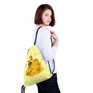 Sack backpack Among Us Yellow Imposter Pointing Idolstore - Merchandise and Collectibles Merchandise, Toys and Collectibles