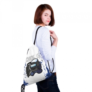 Sack backpack Swat Among Us White blue Idolstore - Merchandise and Collectibles Merchandise, Toys and Collectibles