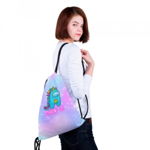Among us Sack backpack Rainbow Unicorn Idolstore - Merchandise and Collectibles Merchandise, Toys and Collectibles