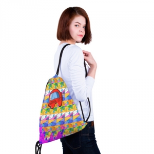 Sack backpack Among Us Pattern Colored Idolstore - Merchandise and Collectibles Merchandise, Toys and Collectibles