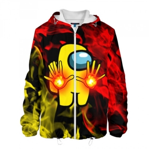Buy fire mage men's jacket among us flames - product collection