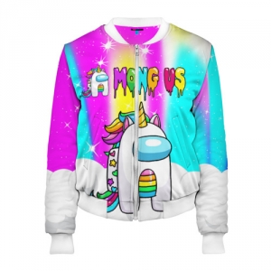 Merchandise Rainbow Women'S Bomber Unicorn Among Us
