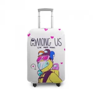 Buy mom now suitcase cover among us white heart emoji - product collection