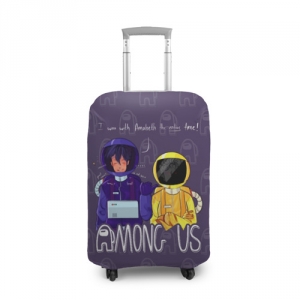 Merch Suitcase Cover Mates Among Us Purple